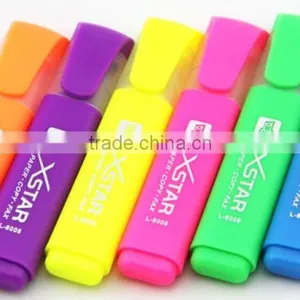 Normal Size Multi-color Flat Barrel Highlighter Pen thumbnail-1