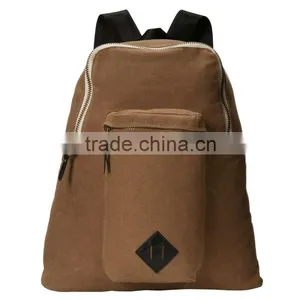 Custom 100% Cotton Canvas Backpack thumbnail-1
