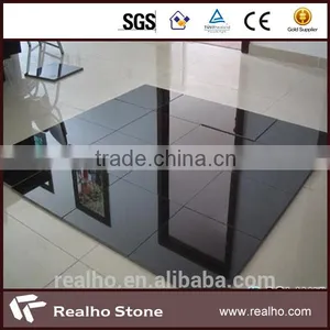 Polished Absolute Black Granite Tile thumbnail-1