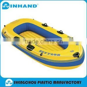 Promotional Top Quality Yellow /grey/blue PVC Inflatable Fishing Boat thumbnail-4