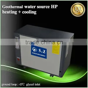 25KW / 380V Floor Room Heating EVI Ground Source Water to Water Heat Pump thumbnail-1