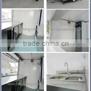 Most Favorable Price Mobile Street Fast Food Van-Catering Van Truck With Wheels thumbnail-6