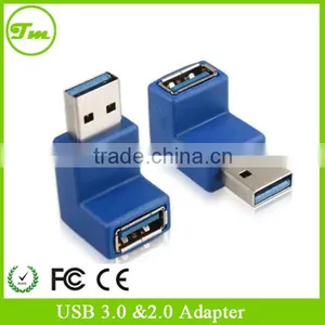 USB 3.0 A Male to Female Adapter 90 (Right Angle) thumbnail-1