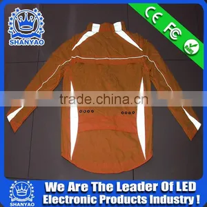 2016 Hot Selling LED Fluorescent Refletive Clothing For Road Safety At Night thumbnail-3
