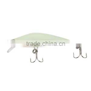3D Luminous Night Bait Minnow Lure Hard Bait Lure Fish Hook 82mm 8g Artificial Fishing Tackle Accessory With Two Triangle Hooks thumbnail-3