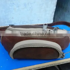 Travel Money Pouch in Leather /hip Belt/bum Bag/leather Festival Waist Belts Bag thumbnail-1