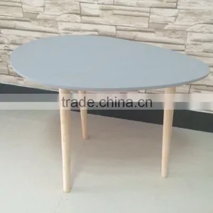 Nice Grey Egg Shape Hotsale Wholesale Decorative Wooden Table thumbnail-3