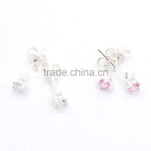 Fashion Wholesale Earring Silver Jewelry Customized Silver Ear Studs thumbnail-2