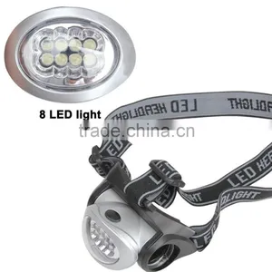 Super Bright 8 LEDs Headlamp 3 Mode Energy Saving Outdoor Sports Camping Fishing Head Lamp Flashlights thumbnail-5