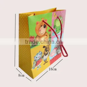 New Factory Price Full Color Lovely Kids Decorate Gift Paper Bag thumbnail-1