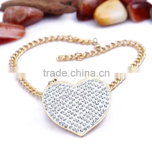Broken Heart Shaped Stainless Steel Chain Necklace Jewery Set thumbnail-3