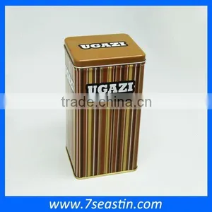 Hot Rectangular Metal Tin Can, Coffee Package Box thumbnail-1