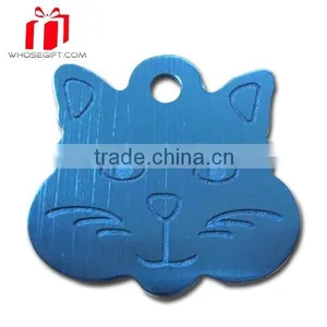 Pet Shape Anodized Aluminum Pet Id Dog Tags Wholesale Custom Military Dog Tags Aluminum Plate Metal Lapel Name Tag Manufacture thumbnail-1
