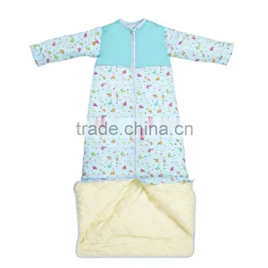 Infant Kids Anti Kicking Quilt Sleeping Bag for Four Seasons Detachable Fillings Blue Style thumbnail-6