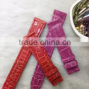 Wholesale 100% High Quality Alligator Leather Wrist Watch Straps thumbnail-1