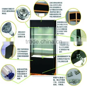 Nice Jewelry Display Showcase Profile Jewelry Store Showcase Aluminium Profile for Showcase thumbnail-2