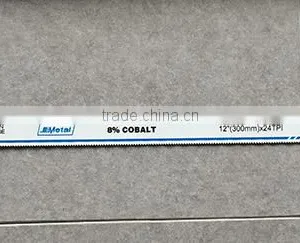 Top Quality Hand Saw Blades 8%COBALT Bi Metal Hand Saw Blades 24TPI Flexible Hacksaw thumbnail-5