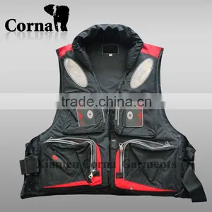OEM Service Fishing Life Vest Functional Fishing Wear With Contrast Color thumbnail-3