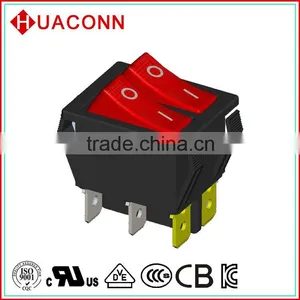 20A 250V Red Light DPDT Electrical Switch thumbnail-1