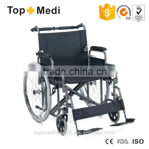 Powder Coating Disabled and Remote Steel Wheelchair thumbnail-1