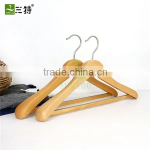 Natural Broad Shoulder Wooden Coat Hanger thumbnail-2
