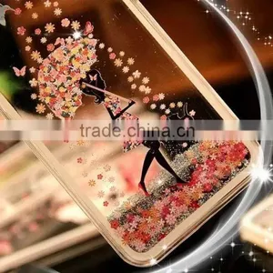 2016 New Arrive Beautiful Pattern Mobile Phone Moving Glitter Flash Light Case for Iphone thumbnail-5