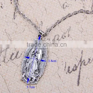 New Arrival Imitation Jewelry Handmade Chain Necklace Religious Necklace Our Lady of Guadalupe Necklace Imitation Jewelry thumbnail-1