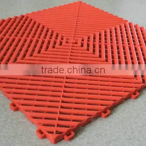 OEM Heat Insulation Well Drained Antiskidding PP Garage Floor Mat thumbnail-2