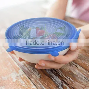 Good Quality Super Stretch Universal Silicone Lid Cover Sets Fleible Silicone Lid thumbnail-3