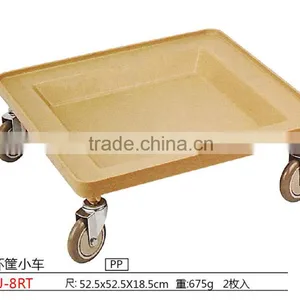Plastic Glass Rack Trolley, Glass Rack Dolly With Handle thumbnail-2