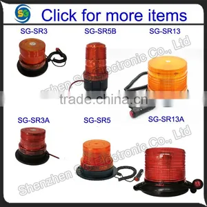 24V Rotating Beacon Light LED Strobe Light Amber LED-Rundumleuchte thumbnail-6