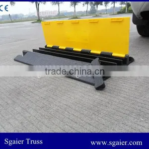 Big Loading 3 Channel Yellow and Black Cable Protector/guard Ramp thumbnail-5