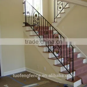 Ornamental Hot Dip Galvanized/wrought Iron/ Steel Stair Handrail thumbnail-1
