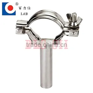 Adjustable Sanitary Stainelss Steel Pipe Clip thumbnail-1