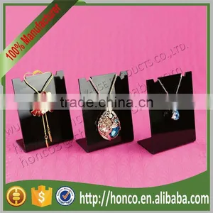 Black Colour Acrylic Jewelry Necklace Display Rack Stand thumbnail-3