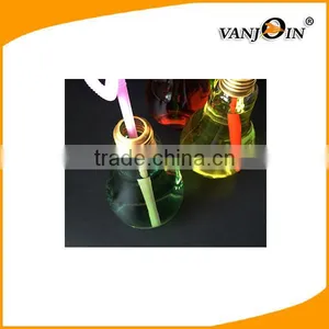 Hot Selling 400ml Juice Beverage PET Plastic Light Bulb Shape Bottles With Straw thumbnail-3