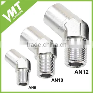 VMT Aluminum Anodized Black ID 1/8 1/4 3/8 1/2 3/4 1" 90 Degree Angle Female NPT Fitting thumbnail-5