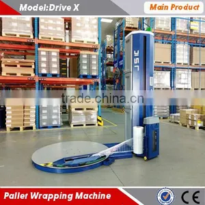 Good Price CE Fully Automatic Pallet Stretch Wrapping Machine With 300% Pre-stretch SIEMENS Control System Automatic Cutting thumbnail-1