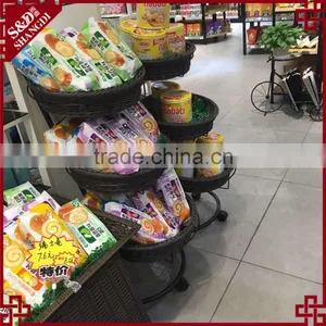 Competitive Price 3 Tier Vegetable Storage Rack With Round Shape Basket thumbnail-2