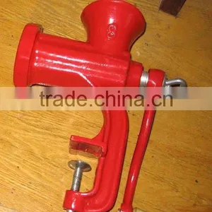 Manual Red Coated Meat Mincer,meat Processing Machine thumbnail-1