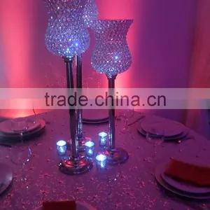 Tall Wedding Table Crystal Centerpiece thumbnail-1