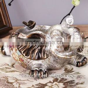 Polyresin Antique Elephant Wholesale Ashtray thumbnail-3