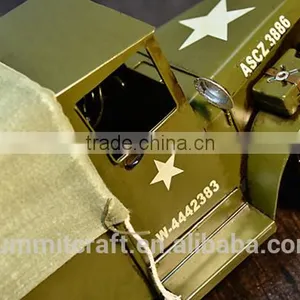 Metal Handmade Military Vehicle Old Car Model thumbnail-3