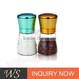 WS-SH29S Manual Salt and Pepper Grinder Set Stainless Steel With Colorful Casing thumbnail-1