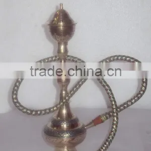 Decorative Brass Hookah, Hookah Pipe, Arabic Hookah, Decorative Metal Hookah thumbnail-1