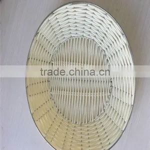Willow Handmade Disposable White Wicker Tray thumbnail-6