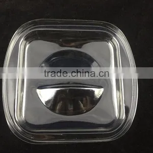 PET Lid for Salad Bowl, Easy Handle Plastic Lid, New Design Clear Lid for Ceramic Tableware thumbnail-2