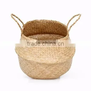 House Decorative Accessories, Decorative Seagrass Basket, Laundry Baskets thumbnail-6