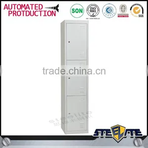 Decorative Design 3 Door Metal Locker Steel Bathroom Shoe Locker thumbnail-1