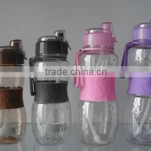 Plastic Transparent Water Bottles With Silicon Grasp thumbnail-1